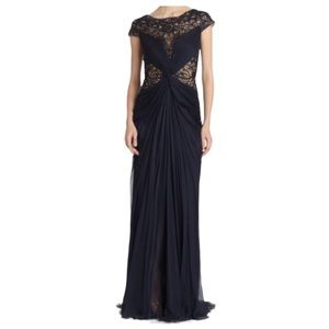 Tadashi Shoji Beaded Silk Organza Gown